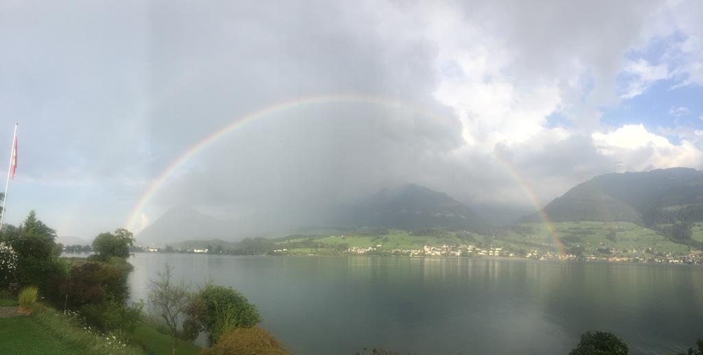 Luxury Loft On Top Of Villa Wilen With Tremendous Views By The Lake Sarnen Exterior photo