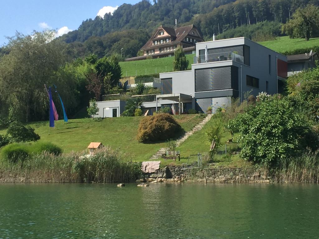 Luxury Loft On Top Of Villa Wilen With Tremendous Views By The Lake Sarnen Exterior photo