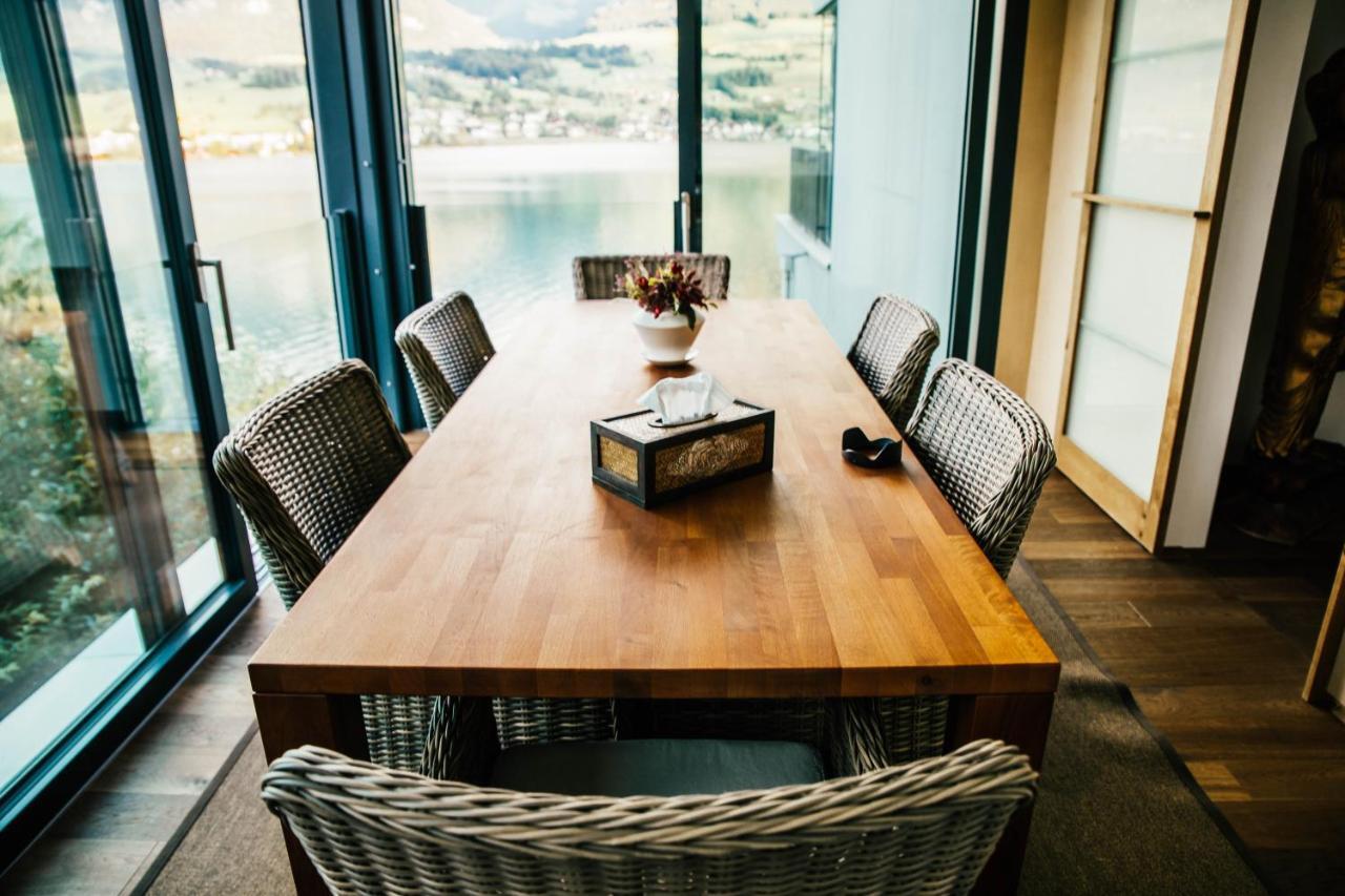 Luxury Loft On Top Of Villa Wilen With Tremendous Views By The Lake Sarnen Exterior photo